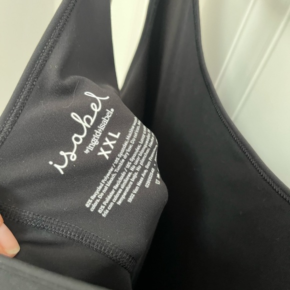 NWT Isabel by Ingrid + Isabel Maternity Unitard romper Sleeveless Black Size XXL - Picture 6 of 6